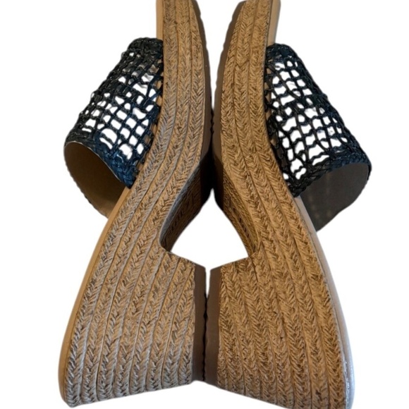 Cliffs by White Mountain Women's Biankka Espadrille Wedge Sandal Black Sz 10 NIB - Picture 4 of 5